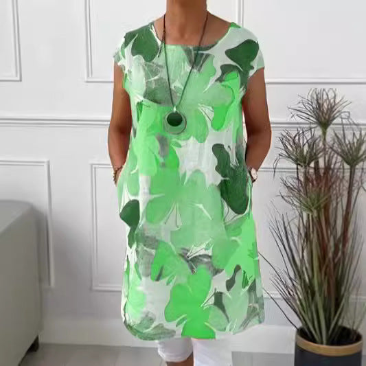 Aino™ | Soft Spring Dress with Butterfly Pattern