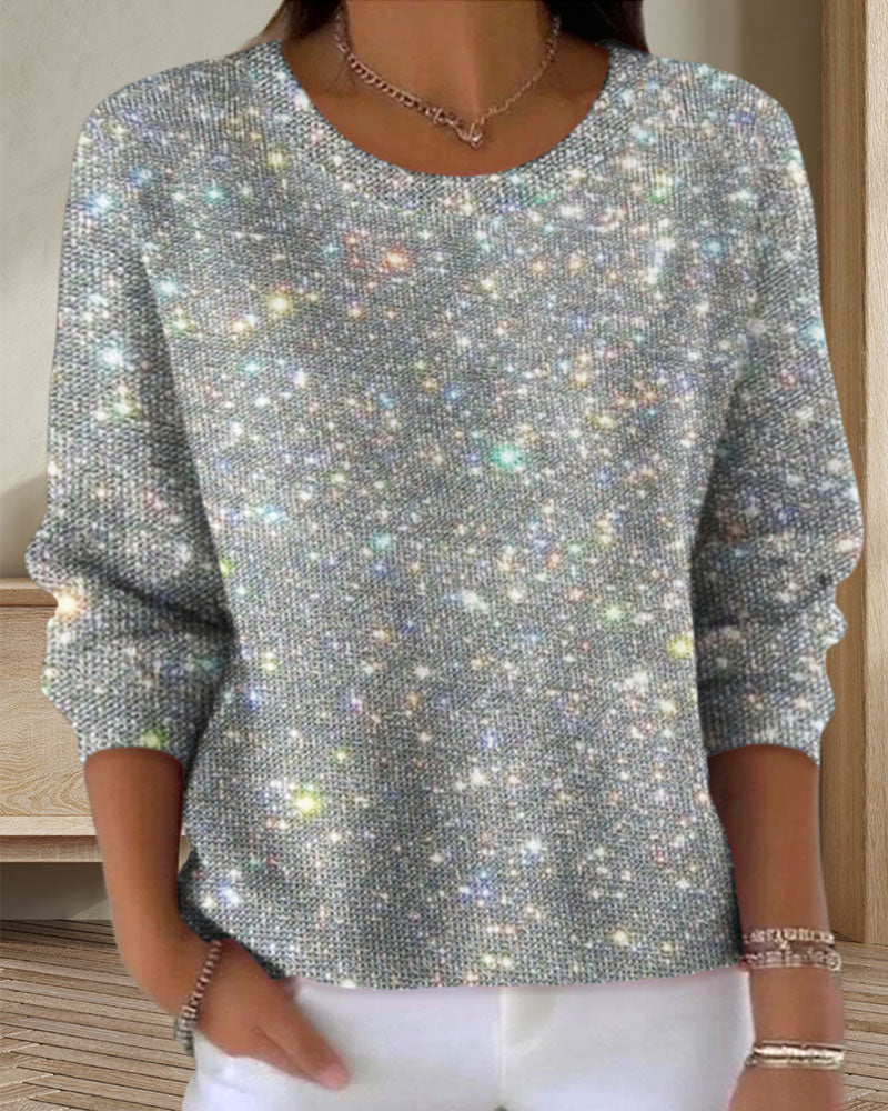 Ava Relaxed Sweatshirt with a round neckline