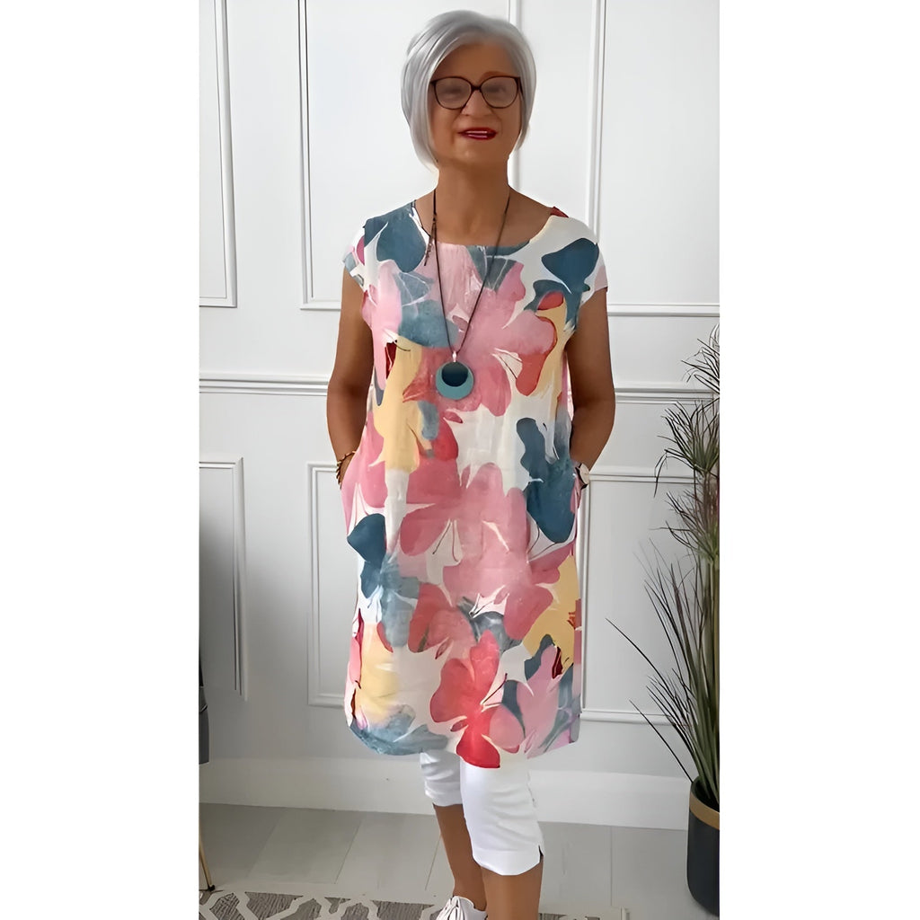 Aino™ | Soft Spring Dress with Butterfly Pattern